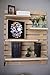 Produktbild Liza Line Dekoratives Holz WANDREGAL, Bücherregal, Buch Regal, Regal-System mit 4 freihängenden Regalbrettern. Massive Nordisches Holz - 101x80x21cm (Naturholz/Transparenter Lack)