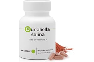 ANASTORE RÉTINOL (VITAMINE A) * 16mg / 60 Gélules * Titré à 30% en β-carotènes * Cheveux Et Ongles, Peau (Anti-Âge, Beauté De La Peau), Vision