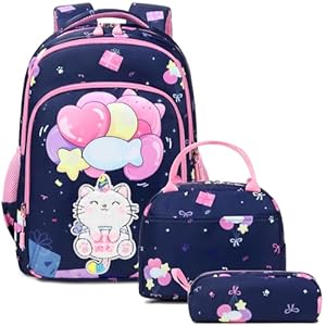 Kimwadalh Mochilas Bordado Gato Kawaii