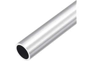 DMiotech (27mm OD x 21mm ID) Tubo Redondo de Aluminio 6063 de 300mm de Longitud para Construcción de Estructuras Metálicas en la Industria y Proyectos de Bricolaje
