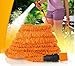 Produktbild ocona© magischer Gartenschlauch, Wasserschlauch flexiblel ausgedehnt, dehnbar 15m, inkl. Multifunktions-Gartenbrause, orange