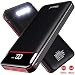 Produktbild RLERON Powerbank Tragbares Ladegerät 25000mAh-Hohe Kapazität Power Bank mit LED-Digitalanzeige/LED-Leuchten, 3 USB-Ausgang & Dual-Eingang, Externer Akku für Smartphones