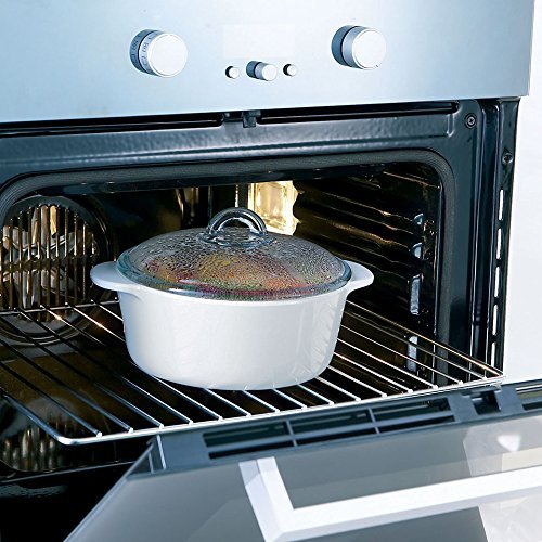 Pyrex Kasserolle – Rund – 3 L – 20 cm , Temperaturbeständig von – 40° C bis + 800° C. - 6