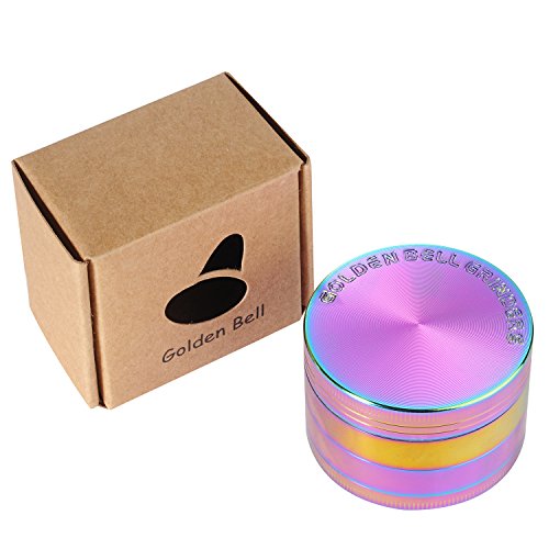 LIHAO Pollen Grinder Crusher für Spice,Kräuter,Gewürze,Herb,Kaffee 4-teiliges Set mit Pollen Scraper (Multifarben) - 5