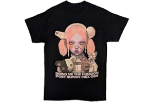 ROCK OFF OFFICIALLY LICENSED PRODUCTS Bring Me The Horizon T Shirt Nex Gen Cover Official Unisex Black