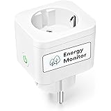 Meross Presa Smart con Monitoraggio Consumi, Presa WiFi Bluetooth 16A, Presa Intelligenti Schuko Compatibile con Alexa, Googl