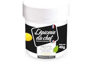 L'ÉPICERIE DU CHEF Epicerie du Chef Arôme Narurel en Poudre de Citron 40 g