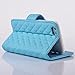 inShang Apple 4.7 INCH IPHONE 6 CASE Elegant with card slots Stand and wallet case function design Leather look pu Leather stand cover case FOR iPhone6 (Blue)