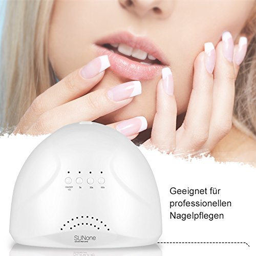 GHB Nageltrockner UV Lichthärtungsgerät Professionelle Nagellack Trocknet 48W/24W mit 3 Timer - 2