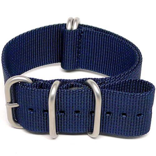 DaLuca ballistischem Nylon NATO Uhrarmband, Marineblau, matt, mit Schnalle): 20 mm DaLuca ballistischem Nylon NATO Uhrarmband, Marineblau, matt, mit Schnalle): 20 mm