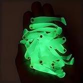 Valkyrie 20 Adet Fosforlu Silikon Balık Yemi 5cm &ndash; Gece Parlayan Glow Yapay Yem (Soft Lure)