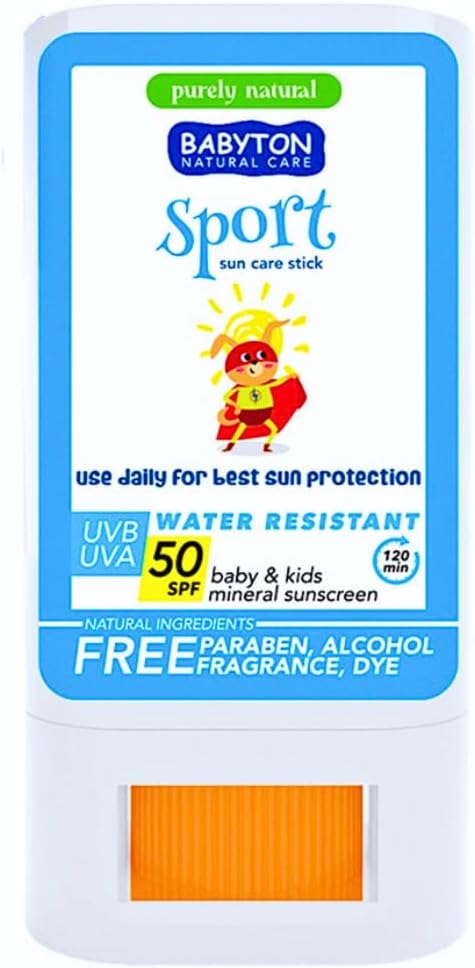 BABYTON Doğal Suya Dayanıklı Güneş Koruyucu Stick 50 Spf