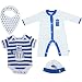 Doctor Who® DW Boy's Kids Children 4 Piece Starter Set Hat BIB Bodysuit Baby Grow - BBC Official Merchandise (4 Piece Set) 100% Cotton (3 - 6 Months)