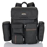 LCP Kids grosser Baby Wickel Rucksack AUSTIN 5 teilig mit Wickelunterlage Thermo Flaschenwärmetasche Kinderwagen Universal Befestigung Haken und 2in1 Windeltasche mit Feuchttuchspender - 2
