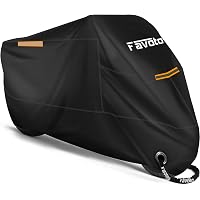 Favoto Housse de Protection pour Quad Moto ATV Extérieure, Couverture Bâche Imperméable avec Bandes Réfléchissantes Résistant à Pluie Poussière Vent Neige Anti-UV, 220x98x106cm Noir