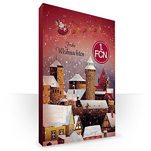 Preisvergleich Produktbild 1. FCN - 1. FC Nürnberg Kalender, Adventskalender, Weihnachtskalender - Fairtrade-zertifiziert