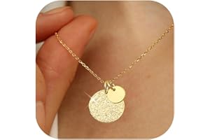 LOLIAS Halskette Damen Silber 925 Kette Wasserfest Silberkette Goldkette Damen Herz Münze Anhänger Schmuck Silber Gold Rosegold