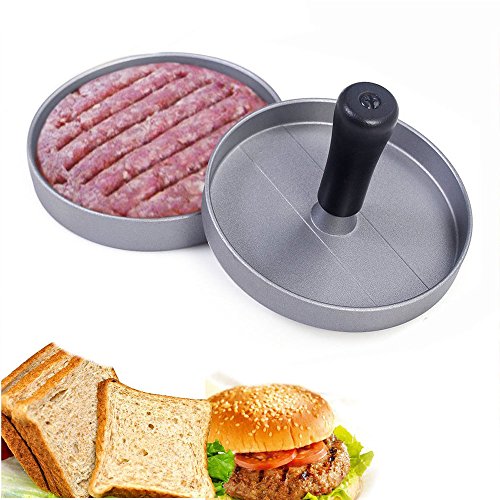 Hamburgerpresse, Nazzamo Premium Hamburger Presse, Burgerpresse, Burger Maker für perfekte Burger, BBQ, Hamburger, Patties, Presse, Grill