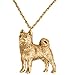 Produktbild Shiba Inu Hergestellt in U.K. Kunstvolle Hunde- Anhänger Sammlung (22 Karat Vergoldung / gold plattiert)