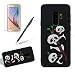 Produktbild Girlyard Hülle für Galaxy S9 Plus - Weich TPU Silikon Schutzhülle Niedlichen 3D Panda Muster Entwurf Schale Tasche Flexible Gummi Dünn Etui Matt Cover Anti-Stoß Kratzfeste für Samsung Galaxy S9 Plus Schwarz
