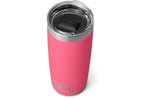 YETI Rambler Tumbler, Vacuum Insulated Stainless Steel Tumbler with Magslider Lid, Tropical Pink, 10 oz (296 ml)