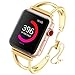 Produktbild Cimic Bling Bands Pendant Tassel Compatible Apple Watch Band 38/40mm 42/44mm.Einzigartige Schmuck Style Classic Cuff Bracelet Edelstahl Ersatzband für Iwatch Serie 4 3 2 1,Gold,42mm/44mm
