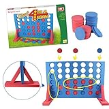 juegos gigantes para fiestas  Infantil Grande Gigante 4 In a Row Juego Jardín Connect Four Cubierta Al Aire Libre Juego Familiar