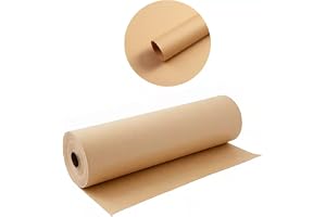 Brown Kraft Paper Roll - Brown Paper Packing Roll Perfect for Crafts, Art, Small Gift Wrapping, Packing, Postal, Shipping, Dunnage & Parcel(30 Centimeters Wide, 30.5 Meters Long)