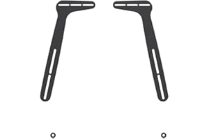 PureMounts PM-suono-la - Universale Soundbar/holder Sound Bar, a VESA-compatibile 600 x 400, massimo carico 15 kg, materiale acciaio 2,5 mm, nero a, set di 1