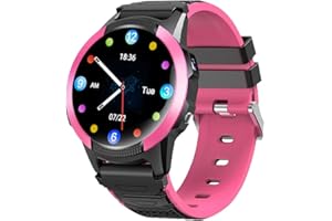 SAVEFAMILY RELOJES CON GPS Save Family Slim 4G | Montre Connectée pour Enfant avec Localisateur GPS, Appels, Vidéo, Chat, Bouton SOS, Chronomètre | Carte SIM Incluse – Couleur Rose