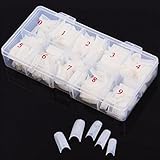 Ularma Box 500Pcs Clear White Natural French False Acrylic Nail Art Tips UV Gel DIY