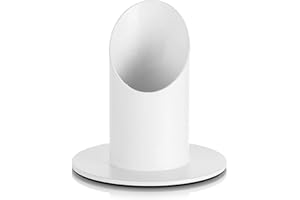 ‎ROMADEDI Romadedi Candle Holder Communion Candle Communion Decoration – 4 cm Metal Candle Holder for Christening Candle Baptism Candle Holder Baptism Candle Holder Taper Candle Candles White