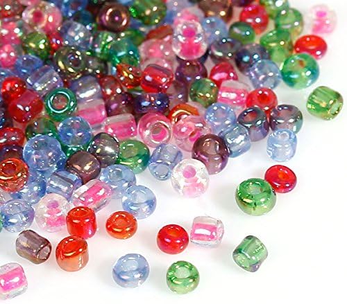 50g Mixed Coloured Seed Beads Glass 2mm Size 11/0 J09084XA