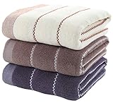 toalla de mano tamaño Tejido con 100% algodón. Juego de toallas de mano de algodón (3 unidades, 14 x 30 pulgadas) multiusos para baño, mano, cara, gimnasio y spa