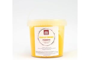 Materiamadre Pigmenti e ossidi per tinture, puri, alta qualità - Barattolo 0.5 kg (Giallo cromo medio)