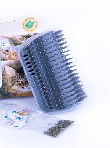 corner mounted cat brush