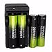 Produktbild HCFKJ 4Pcs Rechargeable 5800Mah Li-Ion 18650 3.7V Battery & Dual Smart Charger