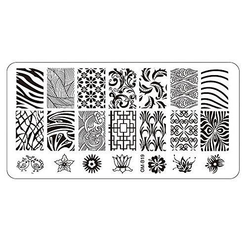 Nail Art DIY, Internet Nail Stamping Image Plate Nail Art Manicure Template 008