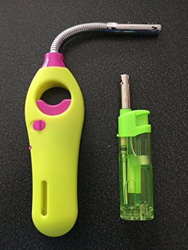 Gas Lighter + Lighter with Metal Tip Rechargeable