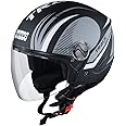 STUDDS Track D3 Open FACE Helmet N4 MATT Black-M
