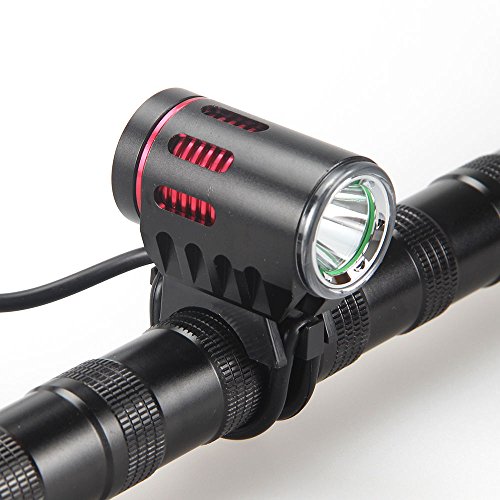 Rightest und leistungsstark 1200 Lumen wiederaufladbare Bike Light, Mountain, Road Fahrrad Scheinwerfer Wachfunktion V 6400 MA Wasserdicht Silikon Akku-Einfach zu installieren kein Werkzeug erforderlich ? Free aus Aluminium Bike Bonus Rücklicht - 5