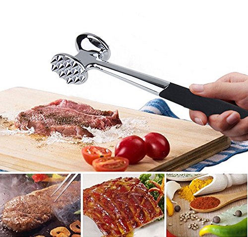 Fanaticism Fleischklopfer Edelstahl Fleischhammer Steakhammer Küchenhelfer 22,5cm - 6