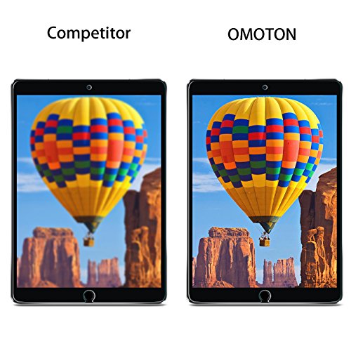 OMOTON Panzerglas Schutzfolie für iPad Pro 10.5 [2017], 9H Härte, Anti-Kratzen, Anti-Öl, Anti-Bläschen,lebenslange Garantie - 7