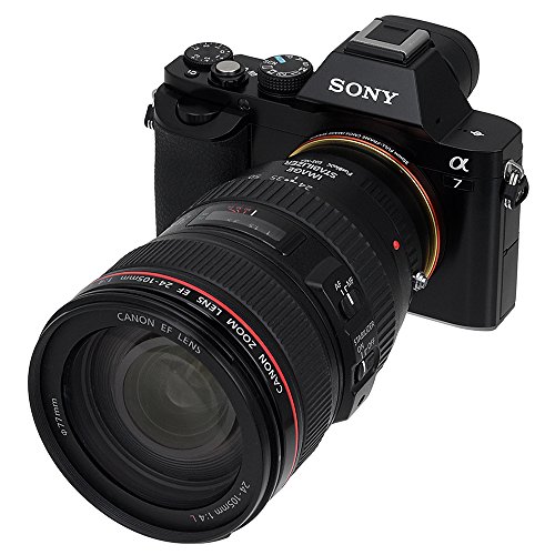 Fotodiox -10LA-EOS-NEX - Adaptateur de monture d objectif pour Objectif Canon EOS EF EF-S    Cam  ra Sony E mount comme Sony Alpha a7  NEX-5  Noir