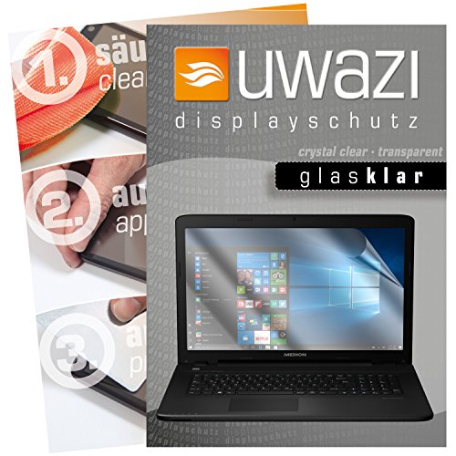 Preisvergleich Produktbild Medion P7648 Schutzfolie 3x uwazi glas-klare Displayschutzfolie Folie