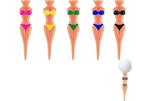 5 PCS Golf Tees Funny Bikini Tees de Golf,5 Pièces Tees de Golf Bikini Drôles Femmes Fille Modèle Tees de Golf Pin-Up en Plastique Accessoires de Golf pour Formation Mouvement Accessories