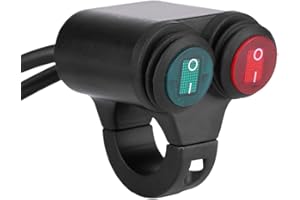 Motorrad Lenker Schalter Motorrad Lenkerschalter Motorrad Lenkerschalter für Lenker 22mm Universal Motorrad Lenker Scheinwerfer Bremse Nebelscheinwerfer Hupe Doppelknopfschalter Modell D