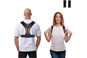 Kiby® Correttore Posturale Ortopedico Uomo Donna, [Dispositivo Medico] Cuscinetti in Omaggio (M)