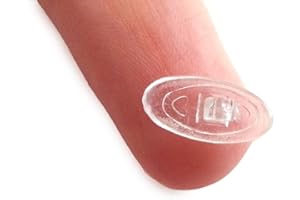 ASKANA 10 Paires Etroit Ovale 13 mm / 0.5" Nose Pads Plaquette Nez Lunettes En Silicone - Visser