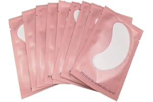 Leevia Under Eye Gel Pads 50 Pairs Eye Patches for Eyelash Extension, Lint Free Eye Pads